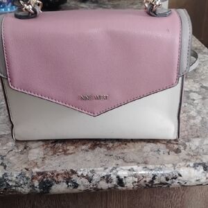 Nine West Pink and Cream Crossbody Bag
